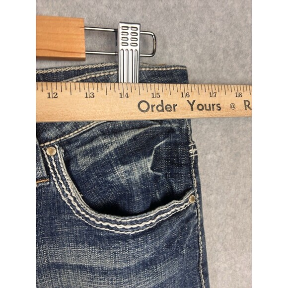 Hydraulic Boot Cut Jeans Women’s 11/12 Cropped Embroidered Stretch #99678 - Picture 8 of 12